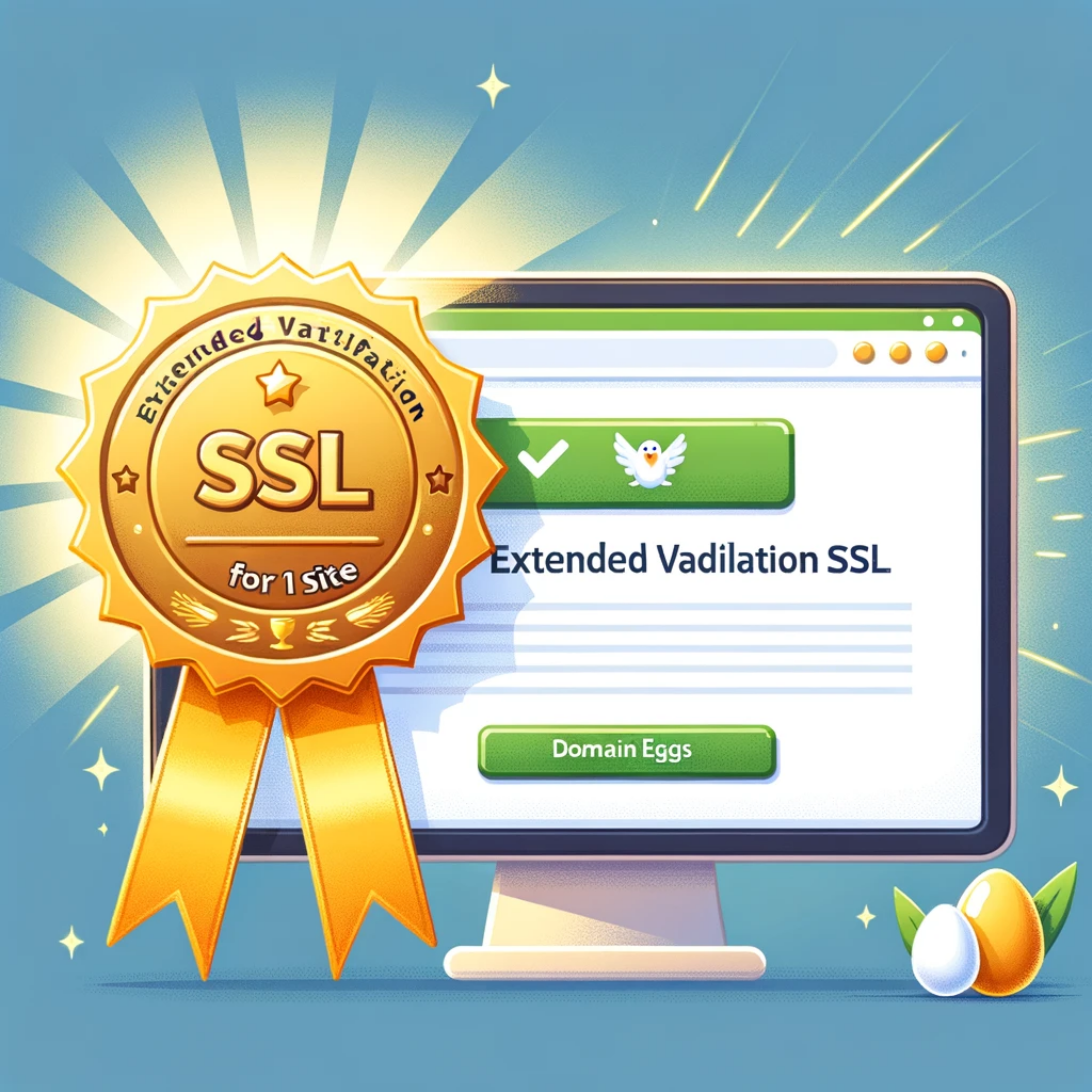 domain eggs Extended Validation SSL 1 Site.